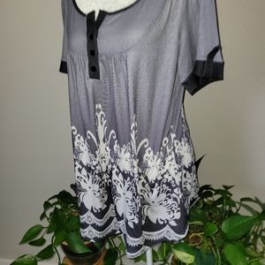 Women's large size blouse